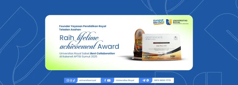 Founder Yayasan Pendidikan Royal Teladan Asahan Raih Lifetime Achievement Award, Universitas Royal Sabet Best Collaboration di Rakerwil APTISI Sumut 2025