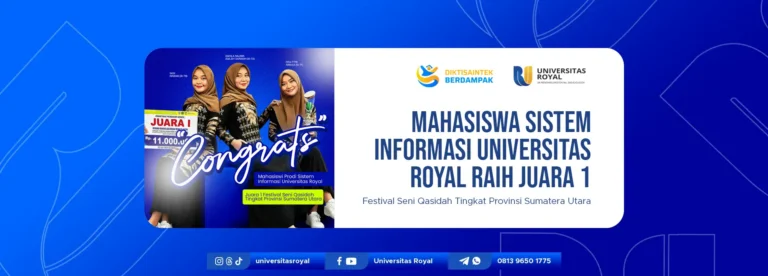 Mahasiswa Sistem Informasi Universitas Royal Raih Juara 1 Festival Seni Qasidah Tingkat Provinsi Sumatera Utara