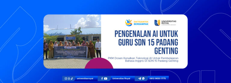 Tim PKM Dosen Universitas Royal Kenalkan Teknologi AI untuk Pembelajaran Bahasa Inggris di SDN 15 Padang Genting
